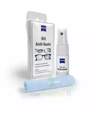 Zeiss Kit Spray Antibuée Fl/15ml + Tissu Microfibres à Arles